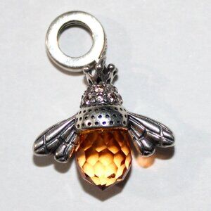 Silver and Gold Bee Charm Bracelet